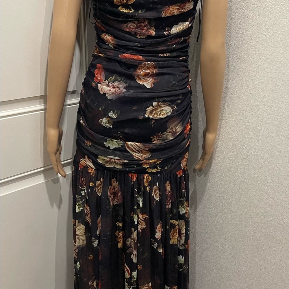 Vici Black Floral Maxi Dress - Picture 3 of 7